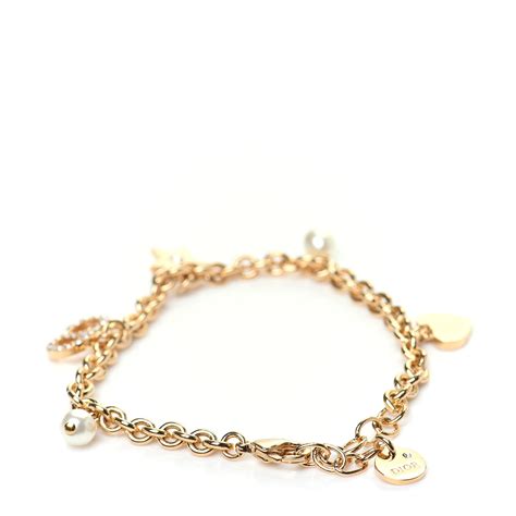 Dior Heart Bracelet Gold